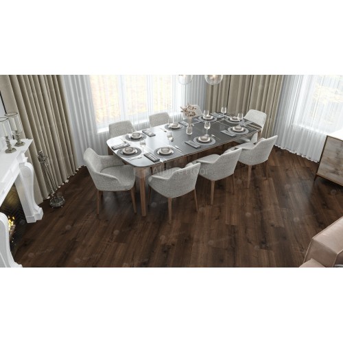 SPC ламинат Alpine Floor Real Wood Дуб Мокка ECO 2-2