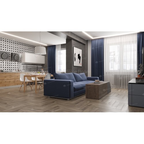 Кварцвиниловая плитка Alpine Floor Parquet Дуб Исида ECO 16-15