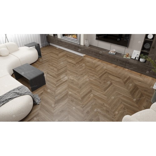 Кварцвиниловая плитка Alpine Floor Chevron LVT Макадамия ECO 20-5