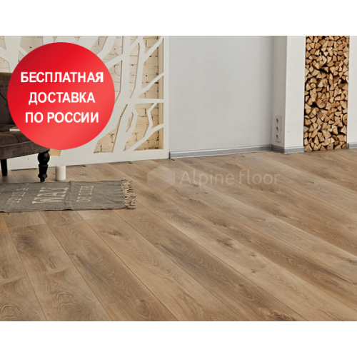 Каменно-инженерная плитка Alpine Floor Premium XL ABA ECO7-6 Дуб Природный Изысканный